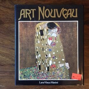 Art Nouveau by Lara-Vinca Masini Black Gold Cover Hardcover Book 1987 edition